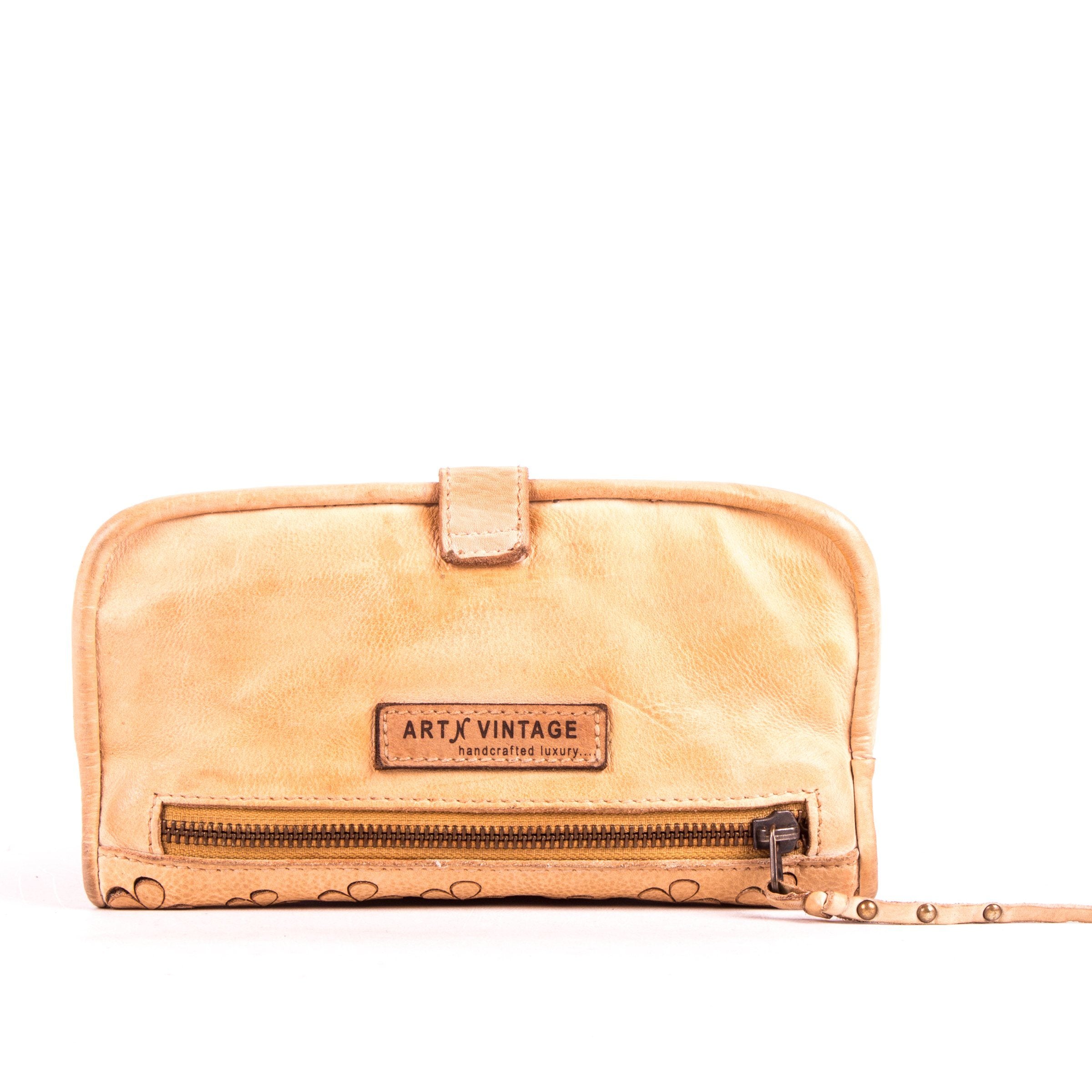 Art N Vintage – Women’s milano leather Mustard Wallet
