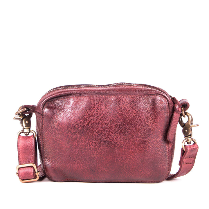 Art N Vintage – Women’s milano leather Burgundy clutch Bag