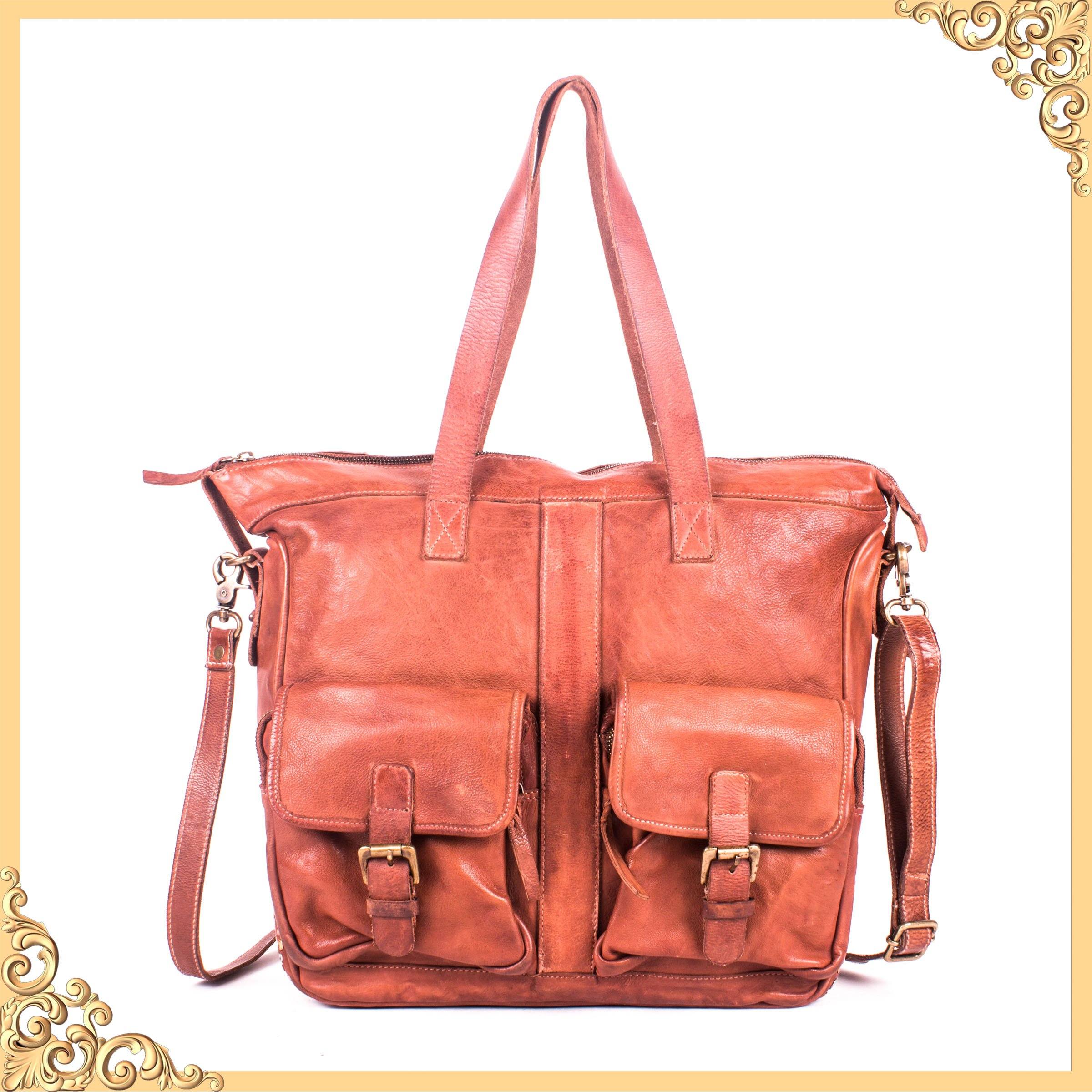 Art N Vintage - Women’s milano leather Tote Shopper Handbag