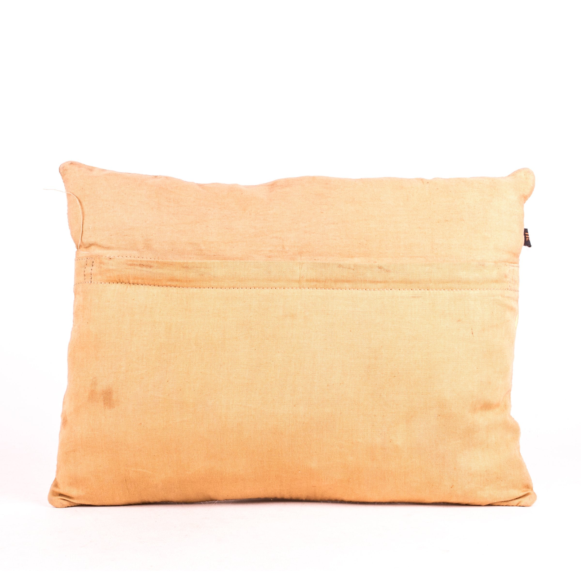 Art N Vintage- vintage leather Golden Cushion/ pillow cover
