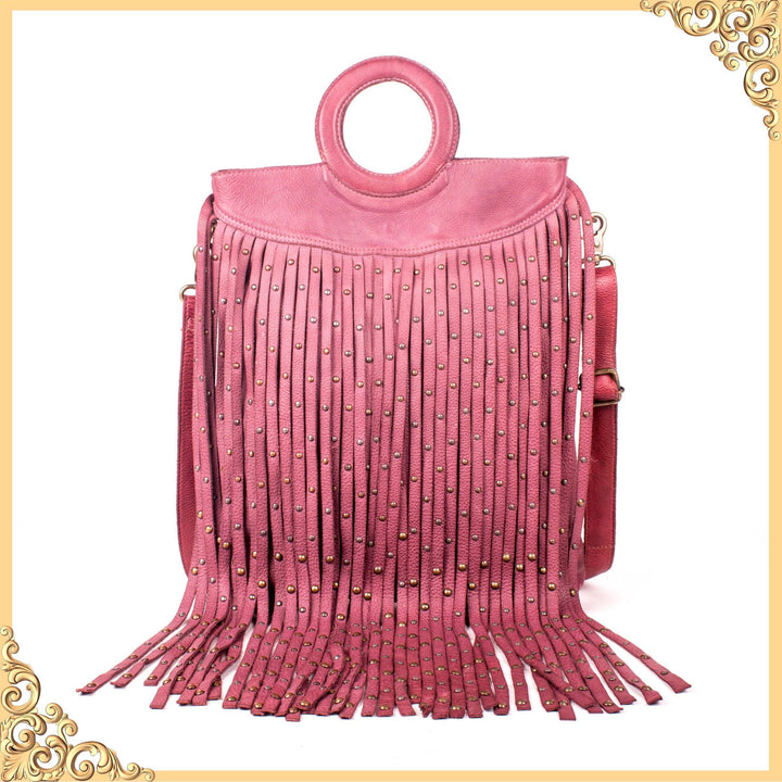 Art N Vintage – Women’s milano Leather fringed shopper  Handbag